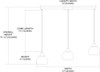 ELK Lighting Mela 3-Light Pendant - 101-3L-MT
