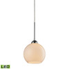 ELK Lighting Cassandra 1-Light Mini Pendant - 10240/1WH-LED