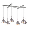 ELK Lighting Spun Aluminum 6-Light Pendant - 17042/6ALM