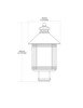 ELK Lighting Blackwell 1-Light Post Mount - 42104/1