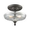 ELK Lighting Restoration 3-Light Semi Flush Mount - 66395-3