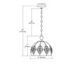 ELK Lighting Crystal Web 1-Light Mini Pendant - 81106/1