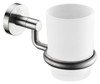 ANZZI Caster Series 7 In. Toothbrush Holder In Brushed Nickel - AC-AZ001BN
