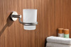 ANZZI Caster Series 7 In. Toothbrush Holder In Brushed Nickel - AC-AZ001BN