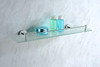 ANZZI Caster Series 5.24 In. W Glass Shelf In Polished Chrome - AC-AZ006
