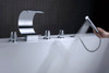 ANZZI Ribbon 3-handle Deck-mount Roman Tub Faucet In Chrome - FR-AZ048CH