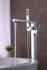 ANZZI Khone 2-handle Claw Foot Tub Faucet With Hand Shower In Polished Chrome - FS-AZ0037CH