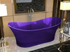 ANZZI Azul 5.8 Ft. Man-made Stone Center Drain Freestanding Bathtub In Evening Violet - FT-AZ520-PU