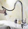 ANZZI Elysian Farmhouse 36 In. Double Bowl Kitchen Sink With Sails Faucet In Polished Chrome - K36203A-044