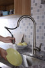 ANZZI Orbital Single Handle Pull-down Sprayer Kitchen Faucet In Brushed Nickel - KF-AZ186BN