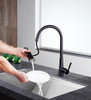 ANZZI Tulip Single-handle Pull-out Sprayer Kitchen Faucet In Oil Rubbed Bronze - KF-AZ216ORB