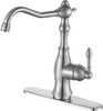 ANZZI Highland Single-handle Standard Kitchen Faucet With Side Sprayer In Brushed Nickel - KF-AZ224BN