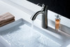 ANZZI Rhythm Series Single Hole Single-handle Mid-arc Bathroom Faucet In Brushed Nickel - L-AZ013BN
