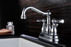 ANZZI Edge Series 4 In. Centerset 2-handle Mid-arc Bathroom Faucet In Polished Chrome - L-AZ033