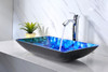 ANZZI Voce Series Deco-glass Vessel Sink In Lustrous Blue - LS-AZ040