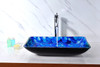 ANZZI Voce Series Deco-glass Vessel Sink In Lustrous Blue - LS-AZ040