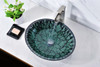 ANZZI Bravo Series Deco-glass Vessel Sink In Lustrous Black - LS-AZ043