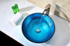 ANZZI Enti Series Deco-glass Vessel Sink In Lustrous Blue - LS-AZ045