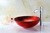 ANZZI Echo Series Deco-glass Vessel Sink In Lustrous Red - LS-AZ057