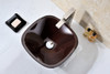 ANZZI Cansa Series Deco-glass Vessel Sink In Rich Timber - LS-AZ066