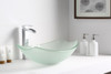 ANZZI Pendant Series Deco-glass Vessel Sink In Lustrous Frosted - LS-AZ085