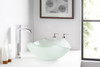 ANZZI Pendant Series Deco-glass Vessel Sink In Lustrous Frosted - LS-AZ085