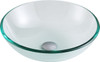 ANZZI Etude Series Vessel Sink In Lustrous Clear - LS-AZ087