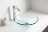 ANZZI Etude Series Vessel Sink In Lustrous Clear - LS-AZ087