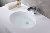 ANZZI Rhodes Series 7.5 In. Ceramic Undermount Sink Basin In White - LS-AZ110