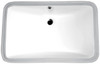 ANZZI Dahlia Series 7.5 In. Ceramic Undermount Sink Basin In White - LS-AZ113