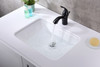 ANZZI Dahlia Series 7.5 In. Ceramic Undermount Sink Basin In White - LS-AZ113