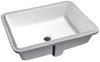 ANZZI Dahlia Series 7.25 In. Ceramic Undermount Sink Basin In White - LS-AZ128