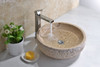ANZZI Desert Basin Vessel Sink In Classic Cream Marble - LS-AZ147