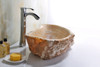 ANZZI Desert Shell Vessel Sink In Dark Honey Onyx - LS-AZ148