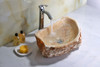 ANZZI Desert Shell Vessel Sink In Dark Honey Onyx - LS-AZ148