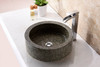 ANZZI Black Desert Crown Vessel Sink In Speckled Stone - LS-AZ182