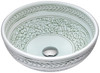 ANZZI Cadence Series Vessel Sink In Décor White - LS-AZ185