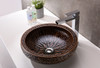 ANZZI Regalia Series Vessel Sink In Speckled Umber - LS-AZ188