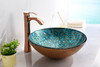 ANZZI Chrona Series Vessel Sink In Gold/cyan Mix - LS-AZ209