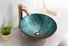 ANZZI Chrona Series Vessel Sink In Gold/cyan Mix - LS-AZ209