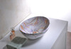 ANZZI Sona Series Ceramic Vessel Sink In Marbled Adobe - LS-AZ274