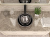 ANZZI Moor 14 In.  Handmade Vessel Sink In Polished Antique Copper With Nickel Interior And Floral Design Exterior - LS-AZ341