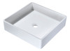 ANZZI Passage 1-piece Man Made Stone Vessel Sink With Pop Up Drain In Matte White - LS-AZ602