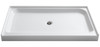 ANZZI Tier 32 X 60  In. Center Drain Single Threshold Shower Base In White - SB-AZ03CD