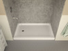 ANZZI Tier 36 X 60  In. Left Drain Single Threshold Shower Base In White - SB-AZ04LD