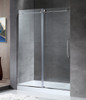 ANZZI Madam Series 60 In. By 76 In. Frameless Sliding Shower Door In Chrome With Handle - SD-AZ13-02CH