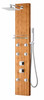 ANZZI Crane 60 In. Full Body Shower Panel With Heavy Rain Shower And Spray Wand In Natural Bamboo - SP-AZ058