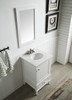 ANZZI Alexander 21 In. W X 34.4 In. H Bathroom Vanity Set In Rich White - V-AXG021-21