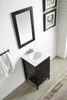 ANZZI Alexander 21 In. W X 34.4 In. H Bathroom Vanity Set In Rich Black - V-AXG022-21
