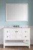 ANZZI Montaigne 48 In. W X 35 In. H Bathroom Bath Vanity Set In Rich White - V-MGG011-48